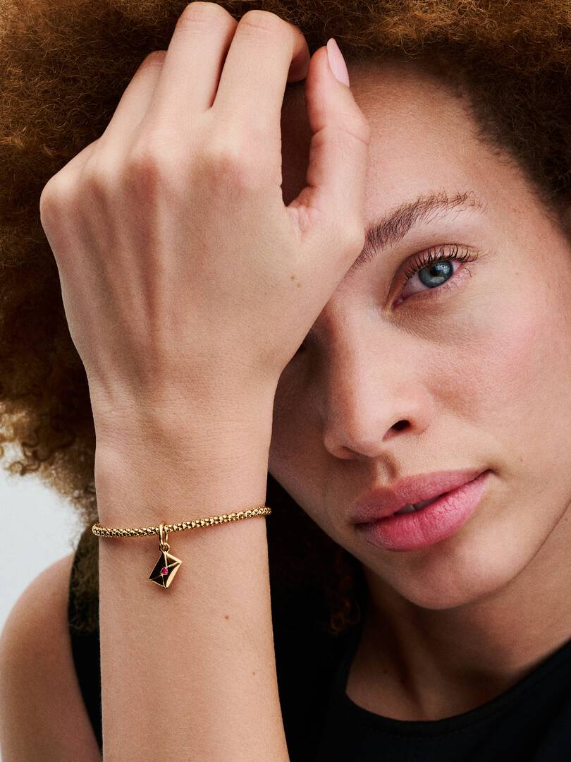 Love Letter Envelope Dangle Charm 14k gold plating