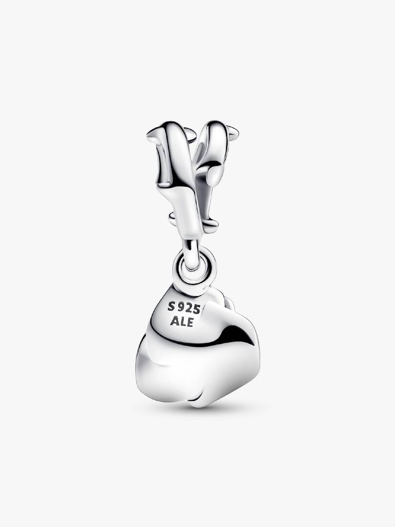 Rose in Bloom Dangle Charm Sterling silver