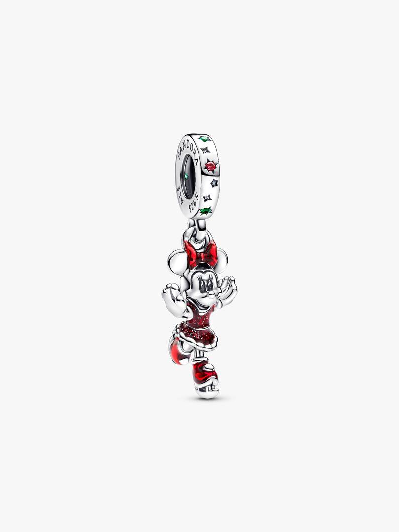 Minnie Mouse Ice Skating Dangle Charm Sterling silver
