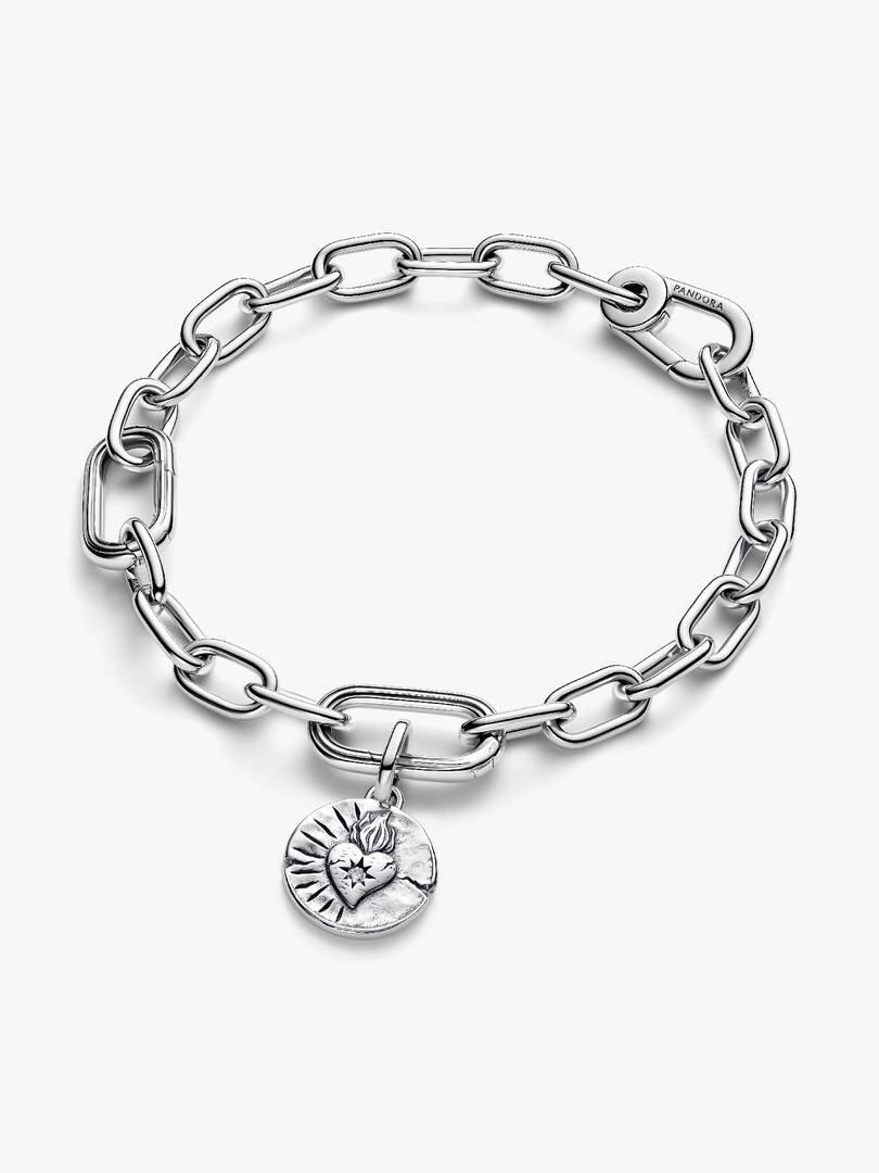 Heart Medallion Charm Sterling silver