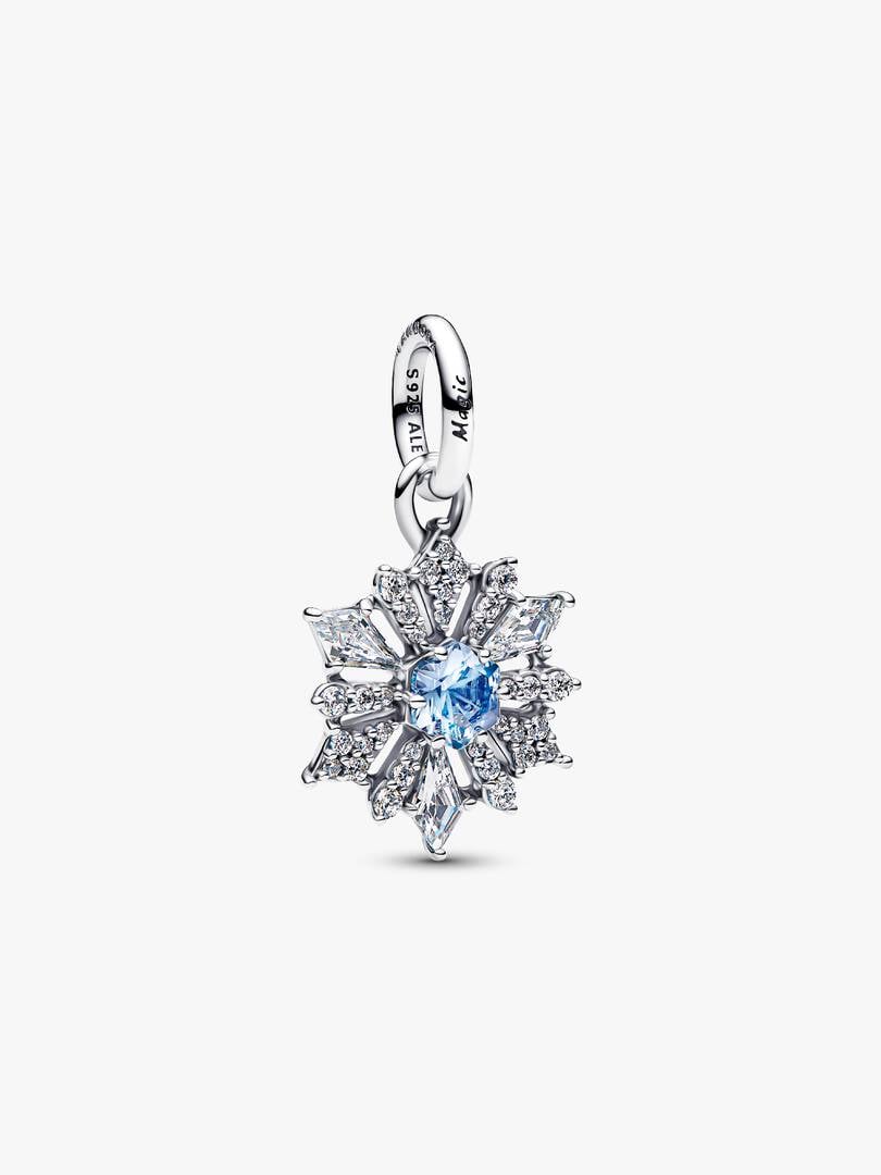 Disney Frozen Queen Elsa Snowflake Dangle Charm Sterling silver