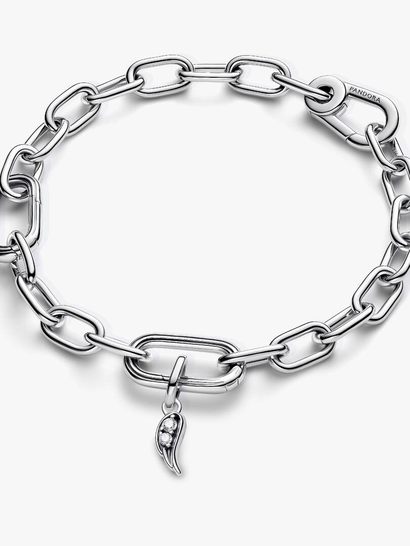 Pandora ME Sparkling Angel Wing Mini Dangle Charm Sterling silver