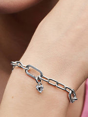 Pandora ME Keyhole Heart Mini Dangle Charm Sterling silver