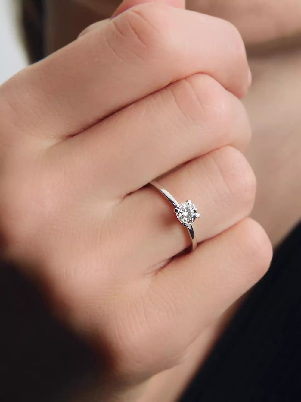 Pandora Era Lab-Grown Diamond Ring 0.50 ct TW, 14k white gold