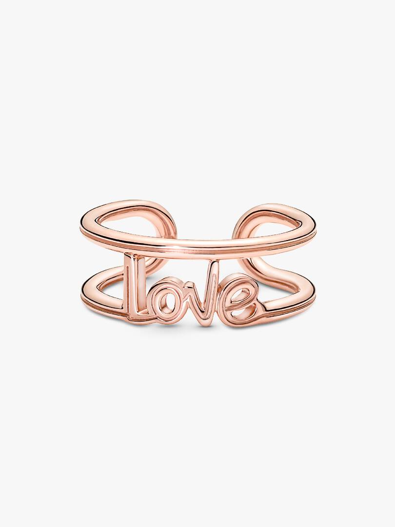 FINAL SALE - Pandora ME Love Open Ring 14k rose gold plating