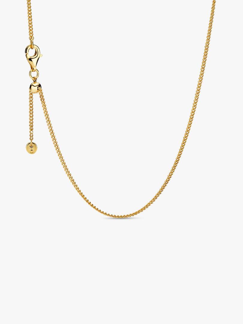 Curb Chain Necklace 14k gold plating