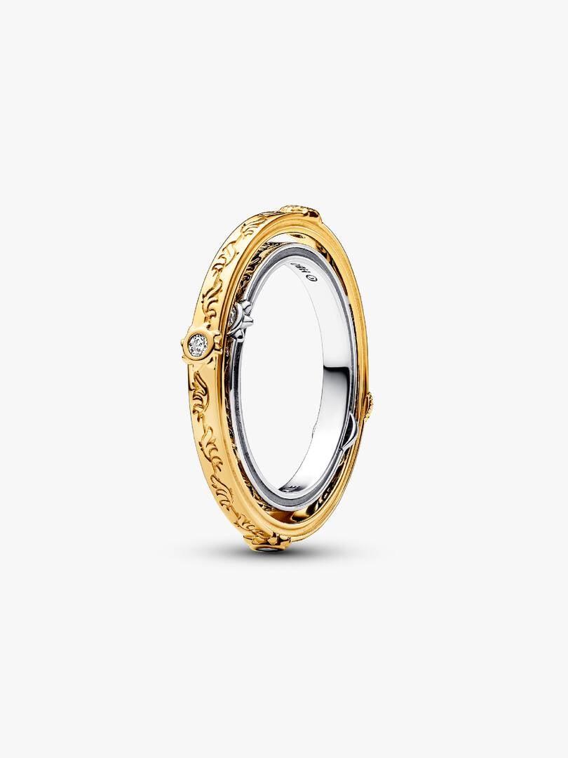 FINAL SALE - Game of Thrones Spinning Astrolabe Ring Sterling silver, 14k gold plating