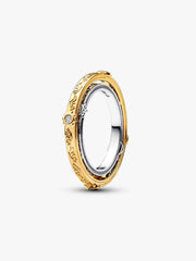 FINAL SALE - Game of Thrones Spinning Astrolabe Ring Sterling silver, 14k gold plating