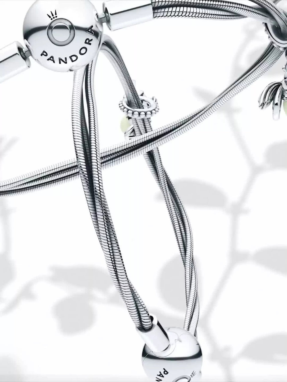 Glow-in-the-dark Firefly Dangle Charm Sterling silver