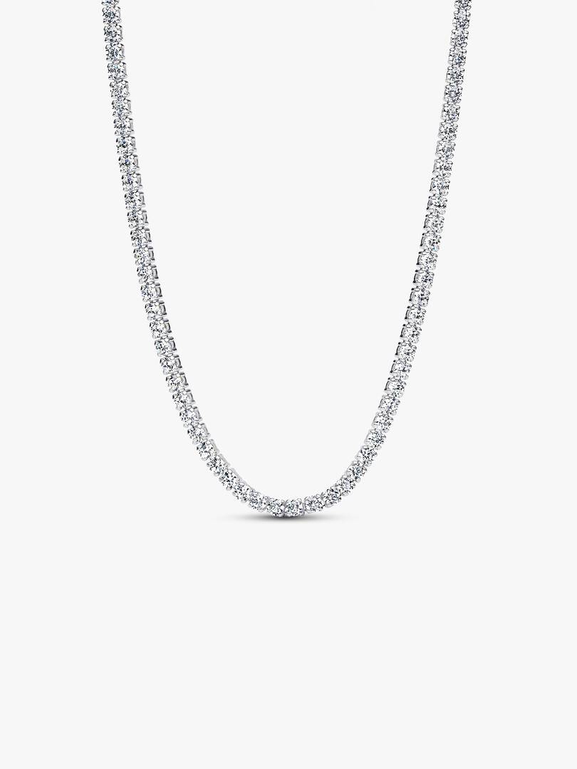 Tennis Choker Necklace Sterling silver