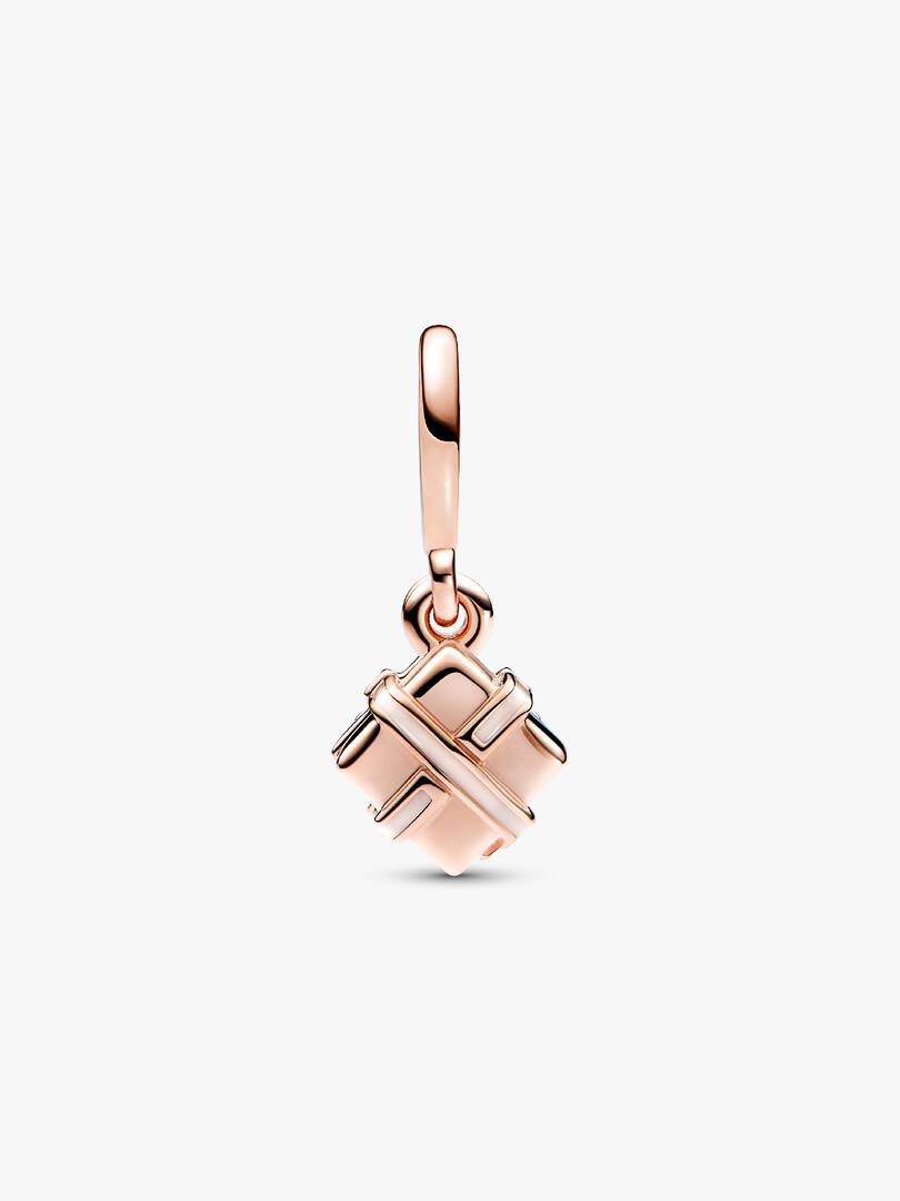 FINAL SALE - Happy Birthday Gift Openable Dangle Charm 14k rose gold plating