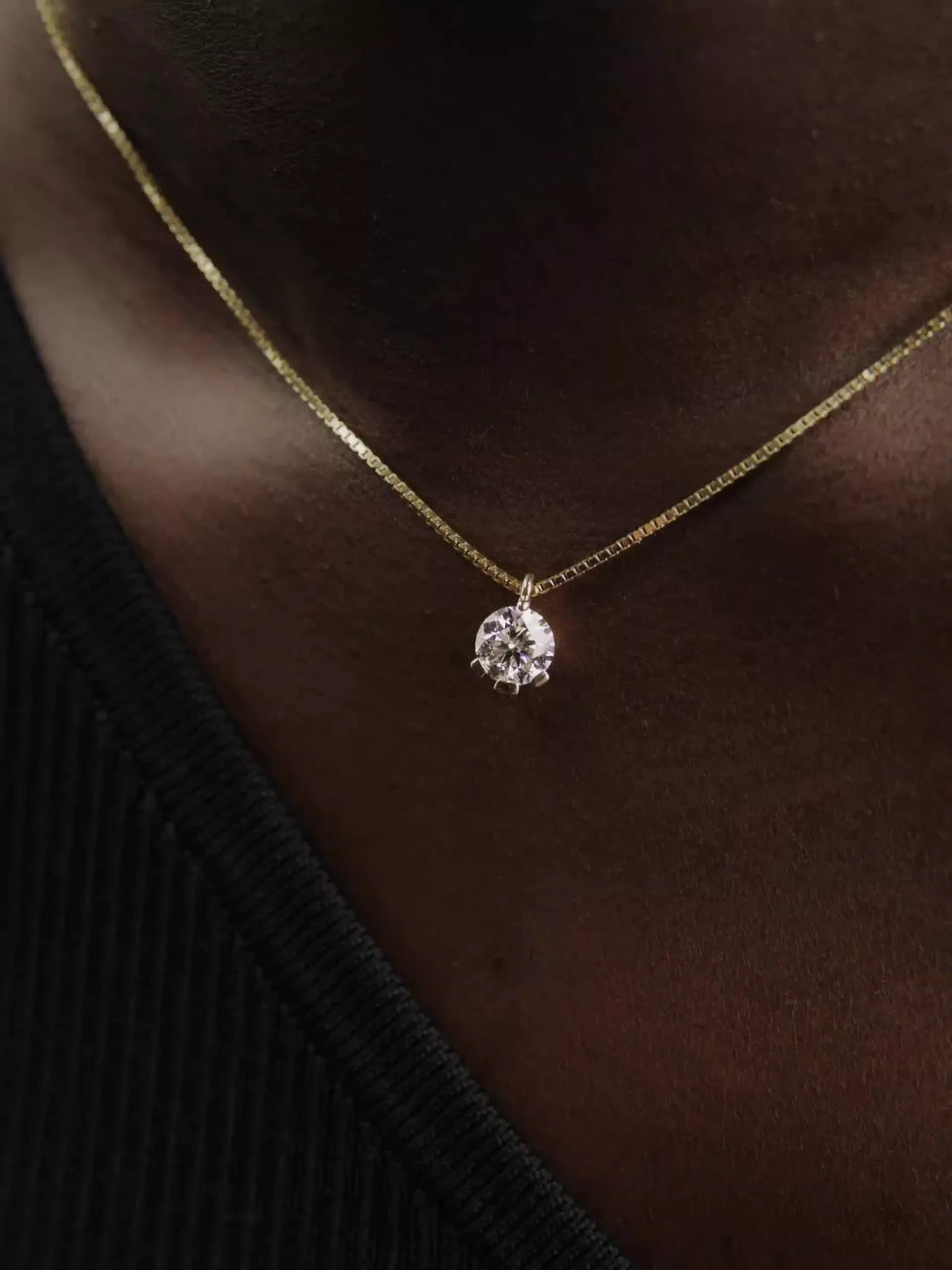 FINAL SALE - Pandora Nova 14k Gold Lab-grown Diamond Pendant Necklace 1.00 ct TW, 14k gold