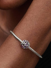 Openwork Hearts Mom Charm Sterling silver