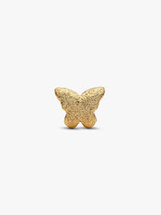 Textured Butterfly Mini Charm 14k gold plating