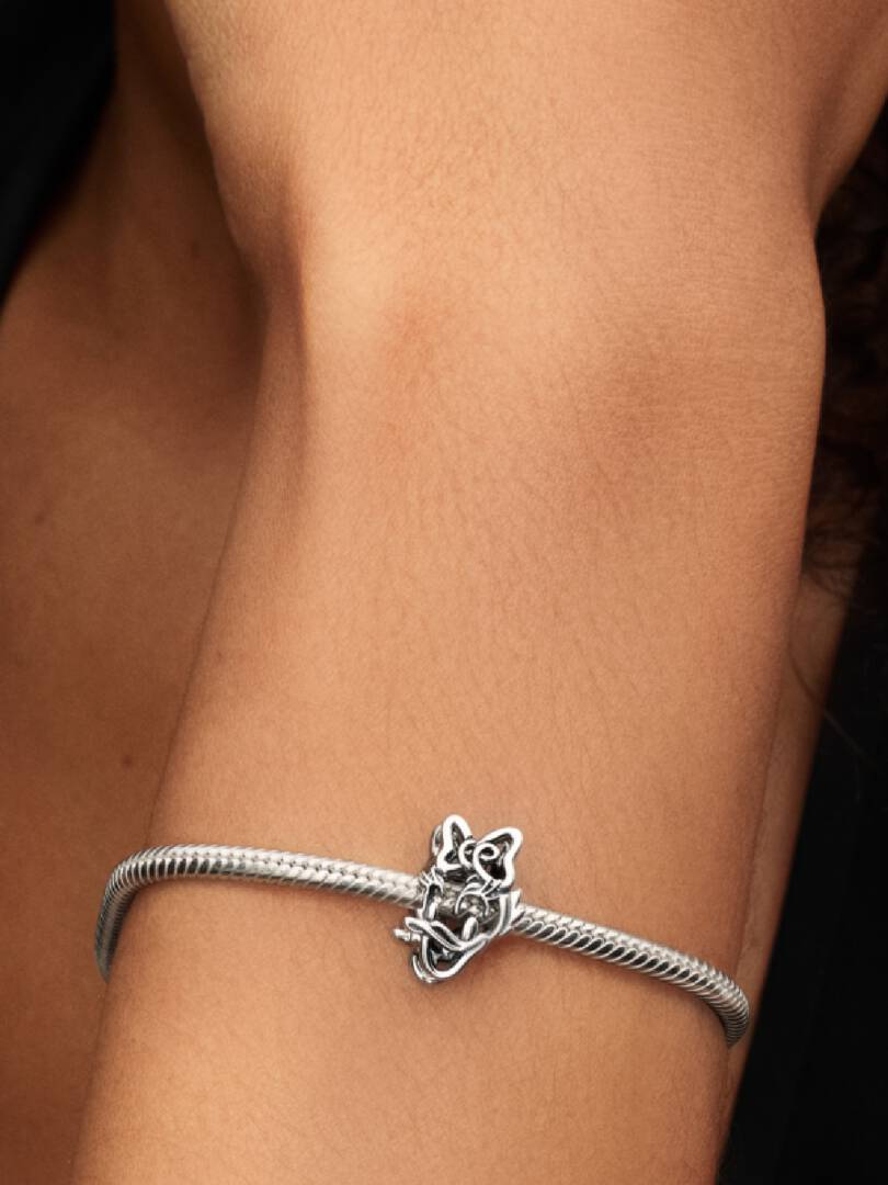 Disney Daisy Duck Openwork Charm Sterling silver