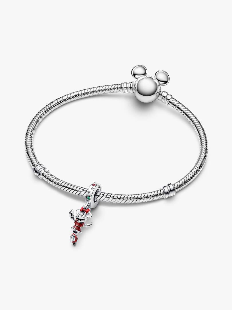 Minnie Mouse Ice Skating Dangle Charm Sterling silver