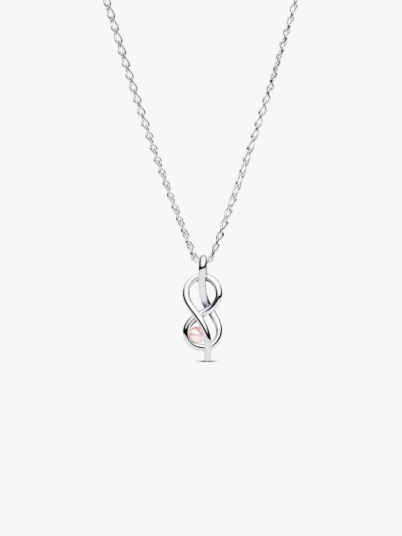 FINAL SALE - Infinity Knot Collier Necklace Sterling silver