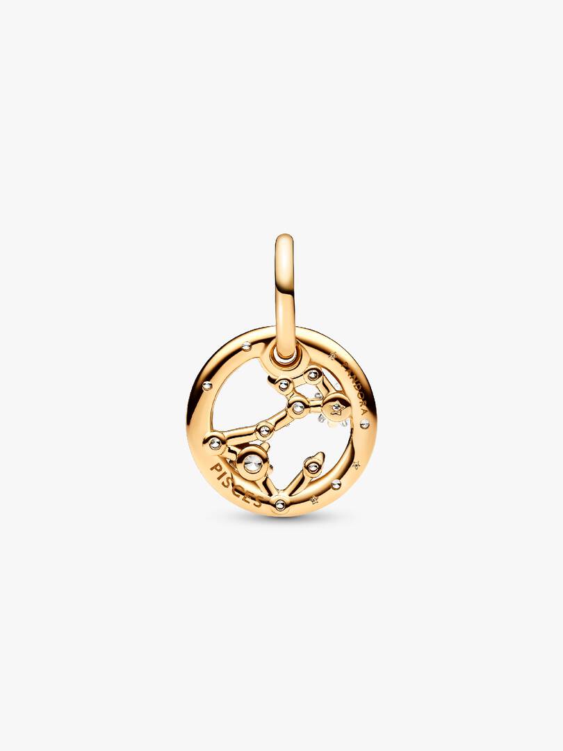 Pisces Zodiac Dangle Charm 14k gold plating