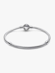 North Star Clasp Snake Chain Bracelet Sterling silver