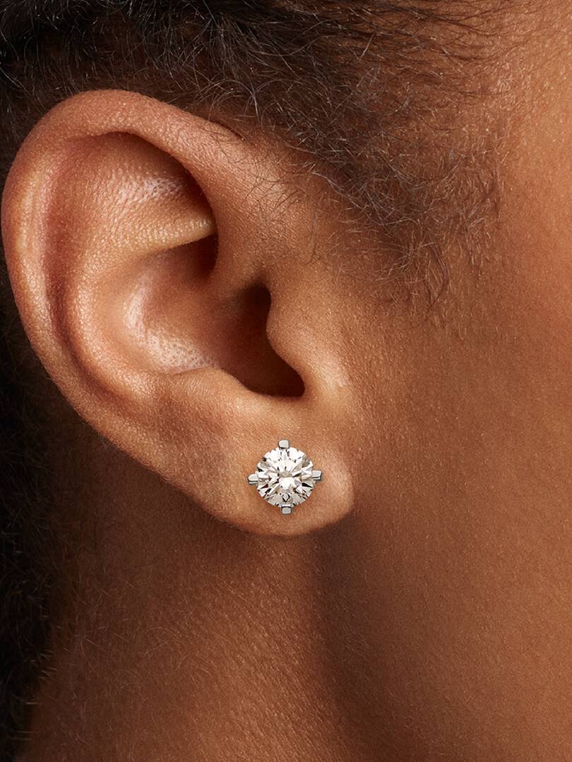 Pandora Era 14k White Gold Lab-grown Diamond Earrings 1.00 ct TW, 14k white gold