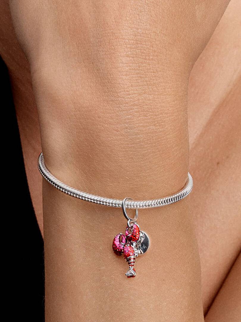 Lobster Dangle Charm Sterling silver