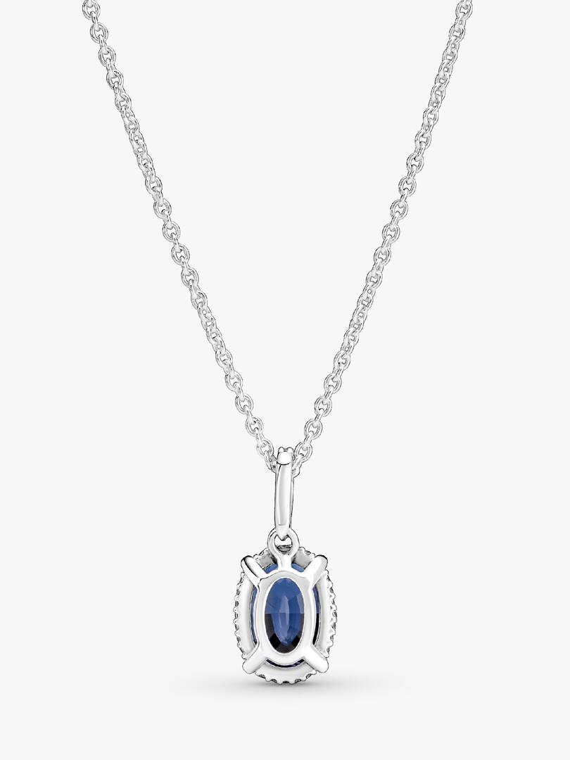 FINAL SALE - Sparkling Statement Halo Pendant Necklace Sterling silver
