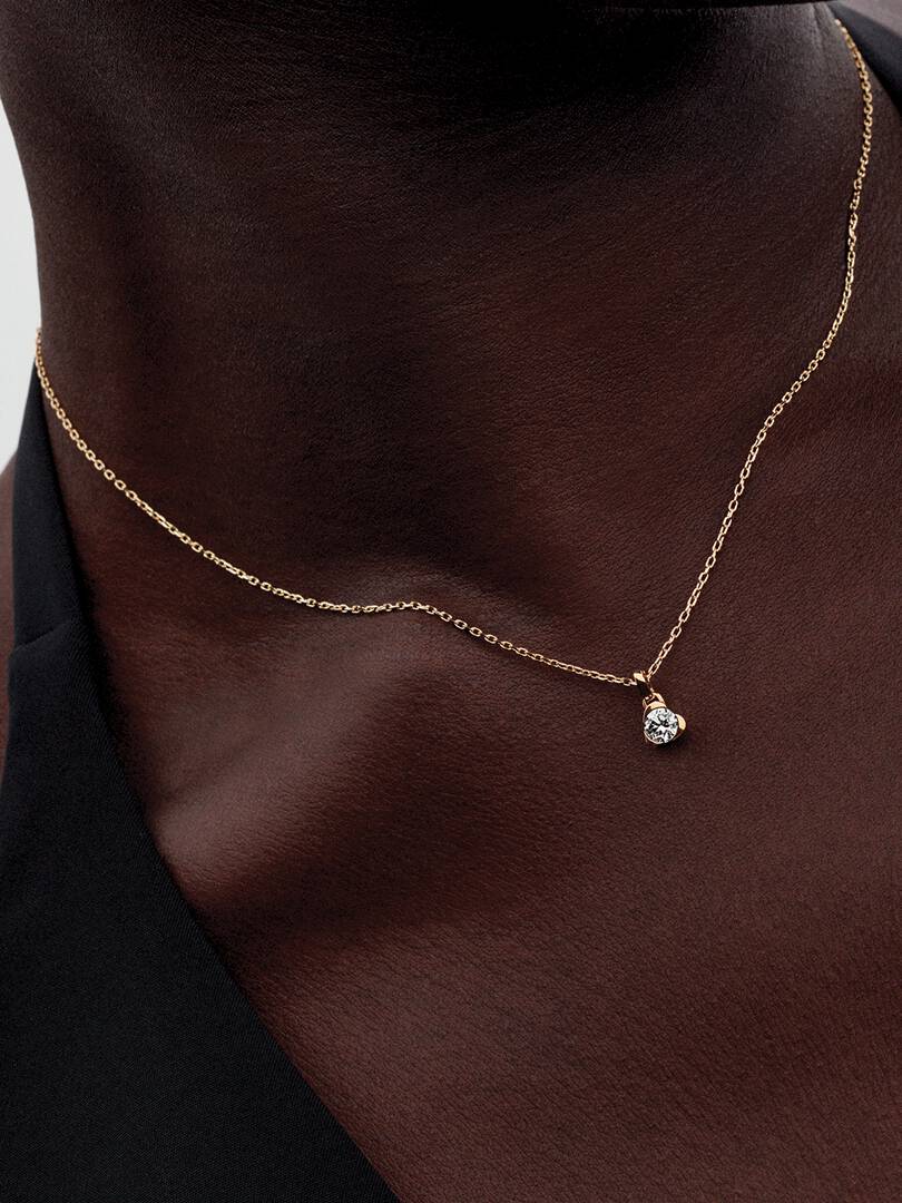 Pandora Talisman 14k Gold Lab-grown Diamond Heart Pendant 0.25 ct TW, 14k gold