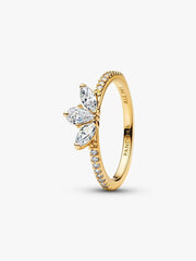 Sparkling Herbarium Cluster Ring 14k gold plating