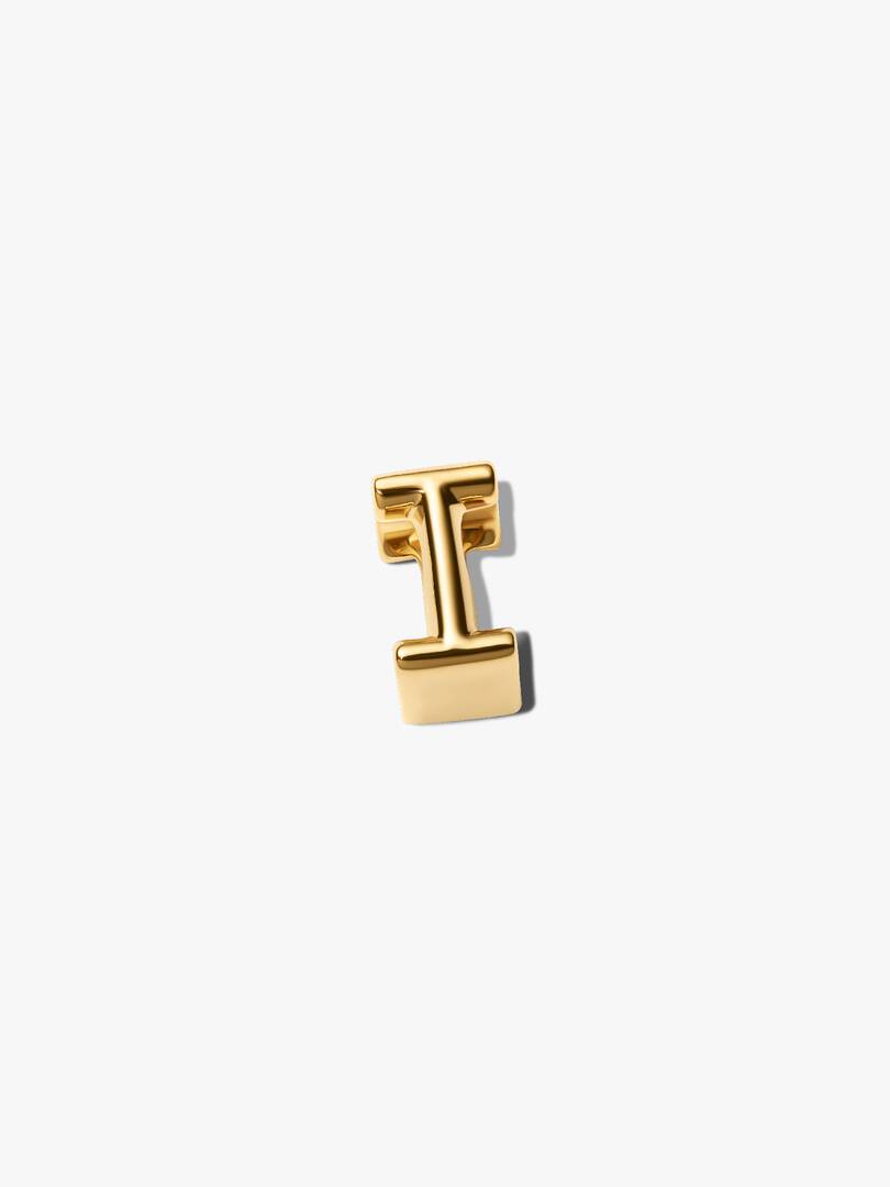 Letter I Alphabet Charm 14k gold plating
