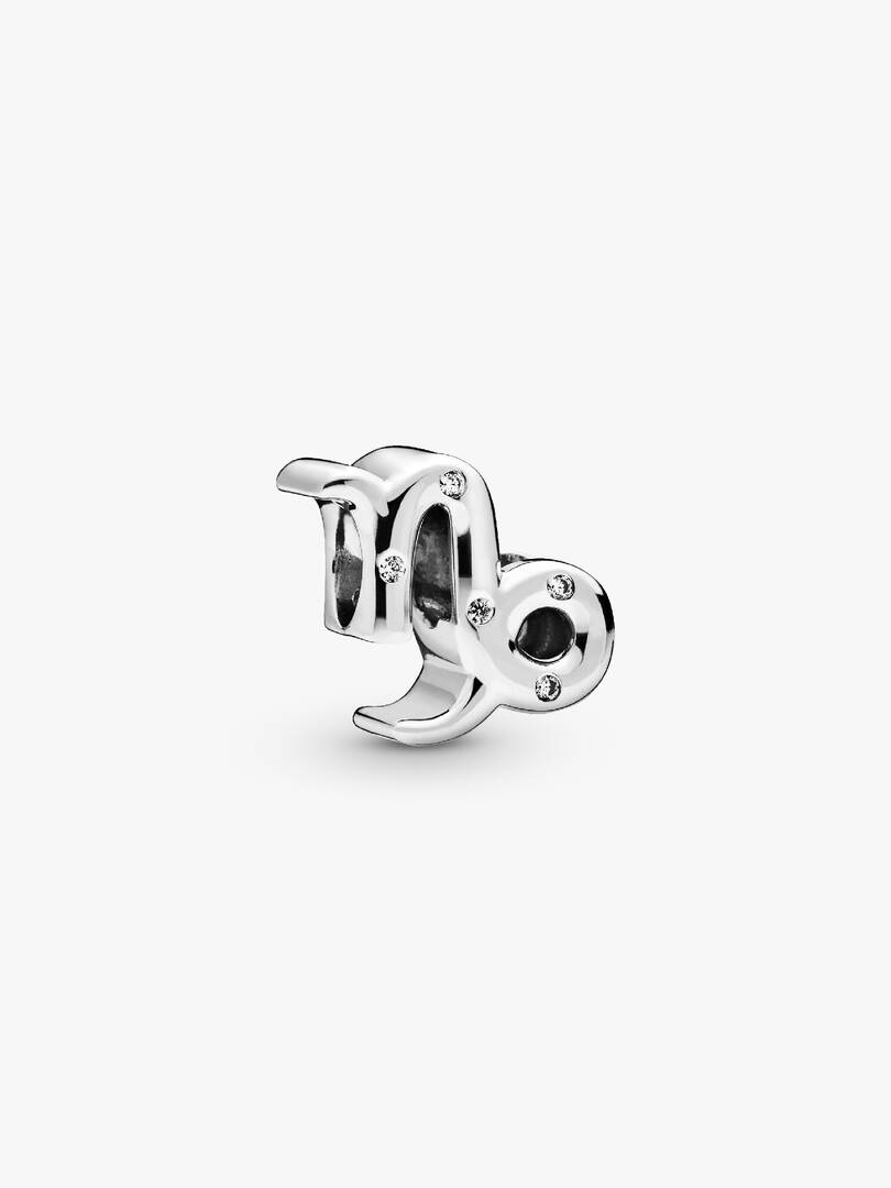 Sparkling Capricorn Zodiac Charm Sterling silver