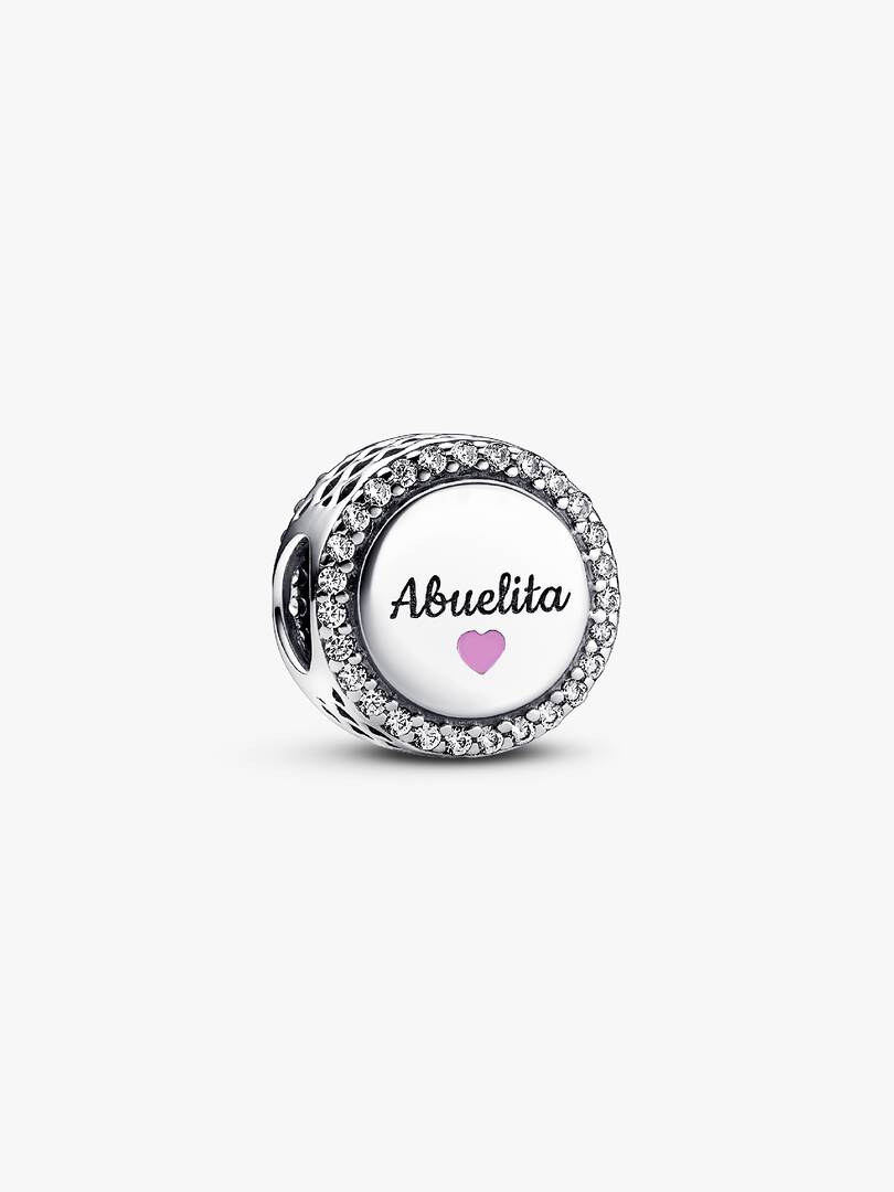 Love Abuelita Engravable Charm Sterling silver