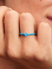 Turquoise-colored Heart Stone Ring Sterling silver