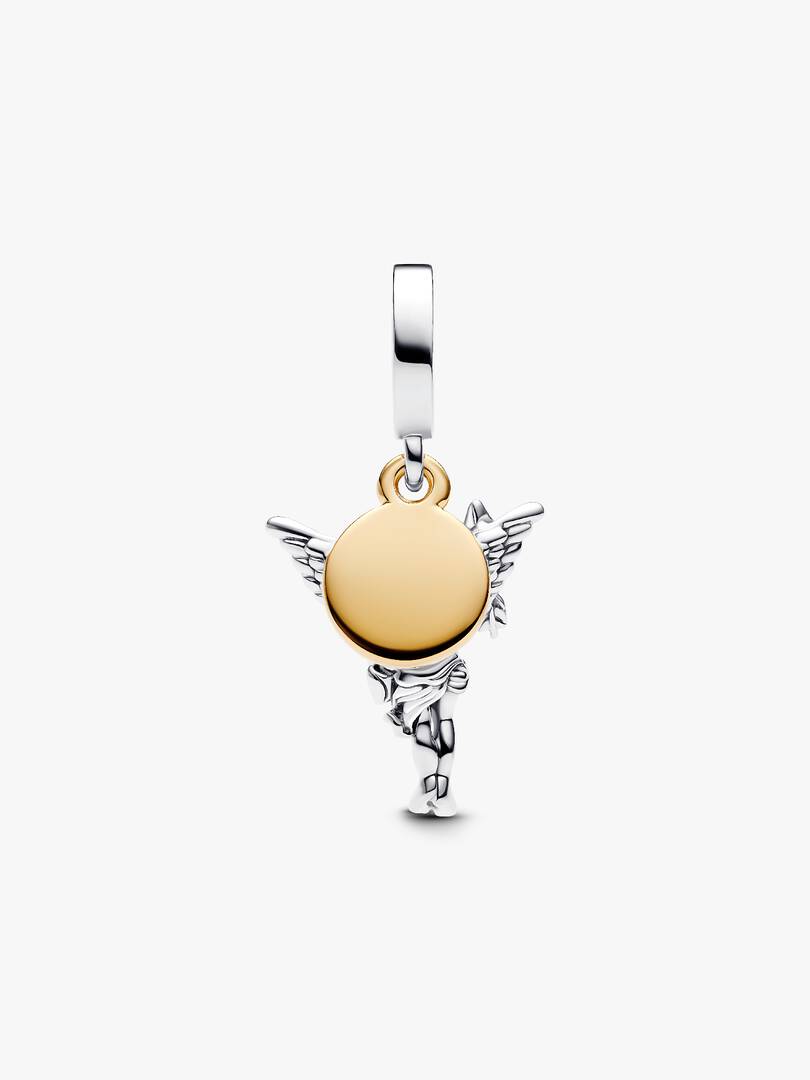 FINAL SALE - Cupid Dangle Charm Sterling silver, 14k gold plating