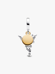 FINAL SALE - Cupid Dangle Charm Sterling silver, 14k gold plating