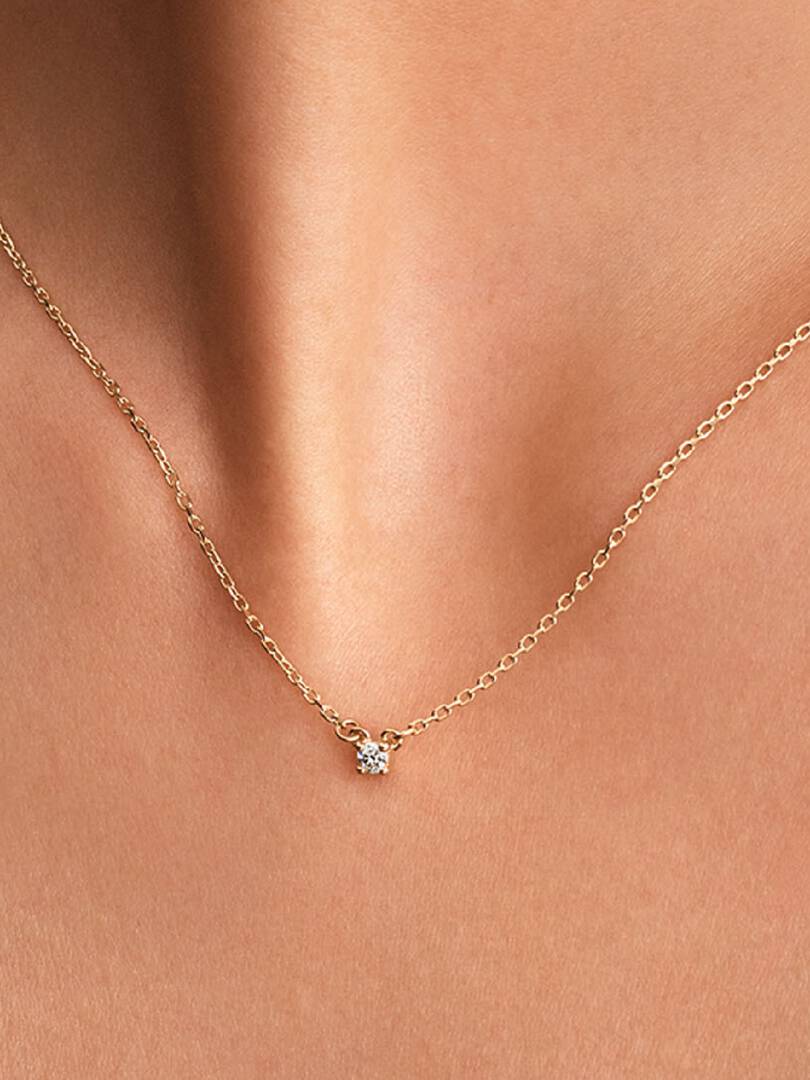 Pandora Era Lab-Grown Diamond Pendant Necklace 0.05 ct TW, 14k gold