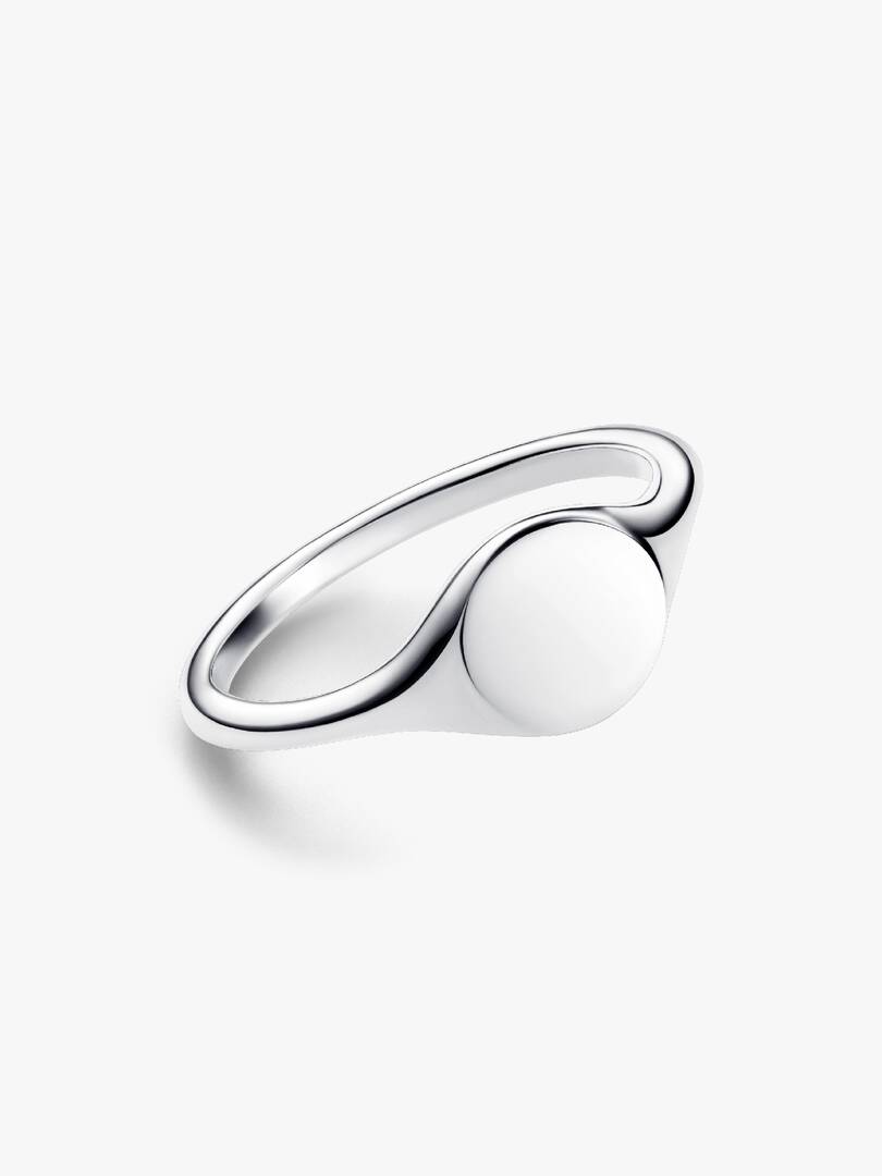 Engravable Signet Ring Sterling silver