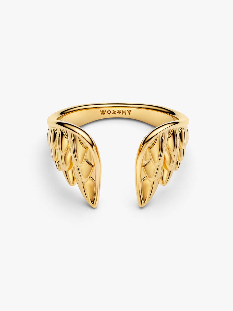 Marvel Thor Wings Open Ring 14k gold plating