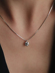 FINAL SALE - Pandora Nova 14k White Gold Lab-grown Diamond Pendant Necklace 1.00 ct TW, 14k white gold