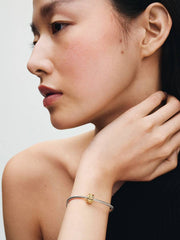 Knotted Hearts Clip Charm 14k gold plating