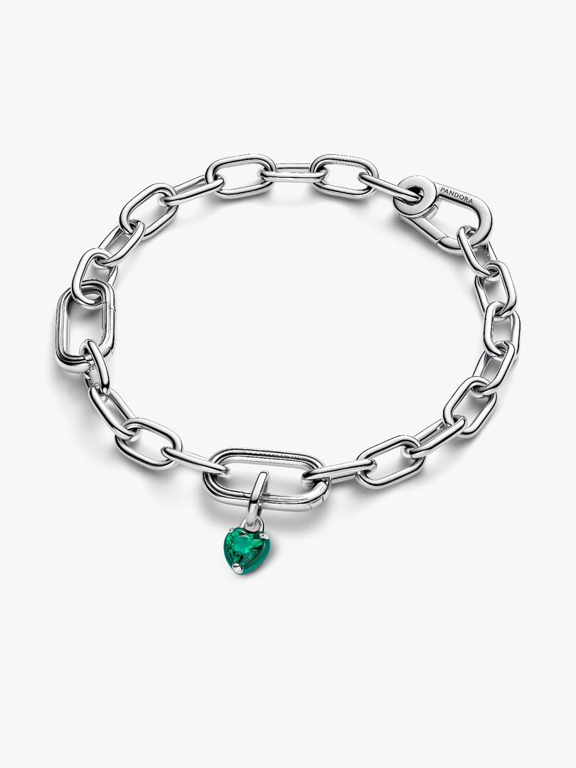 Pandora ME Green Chakra Heart Mini Dangle Charm Sterling silver