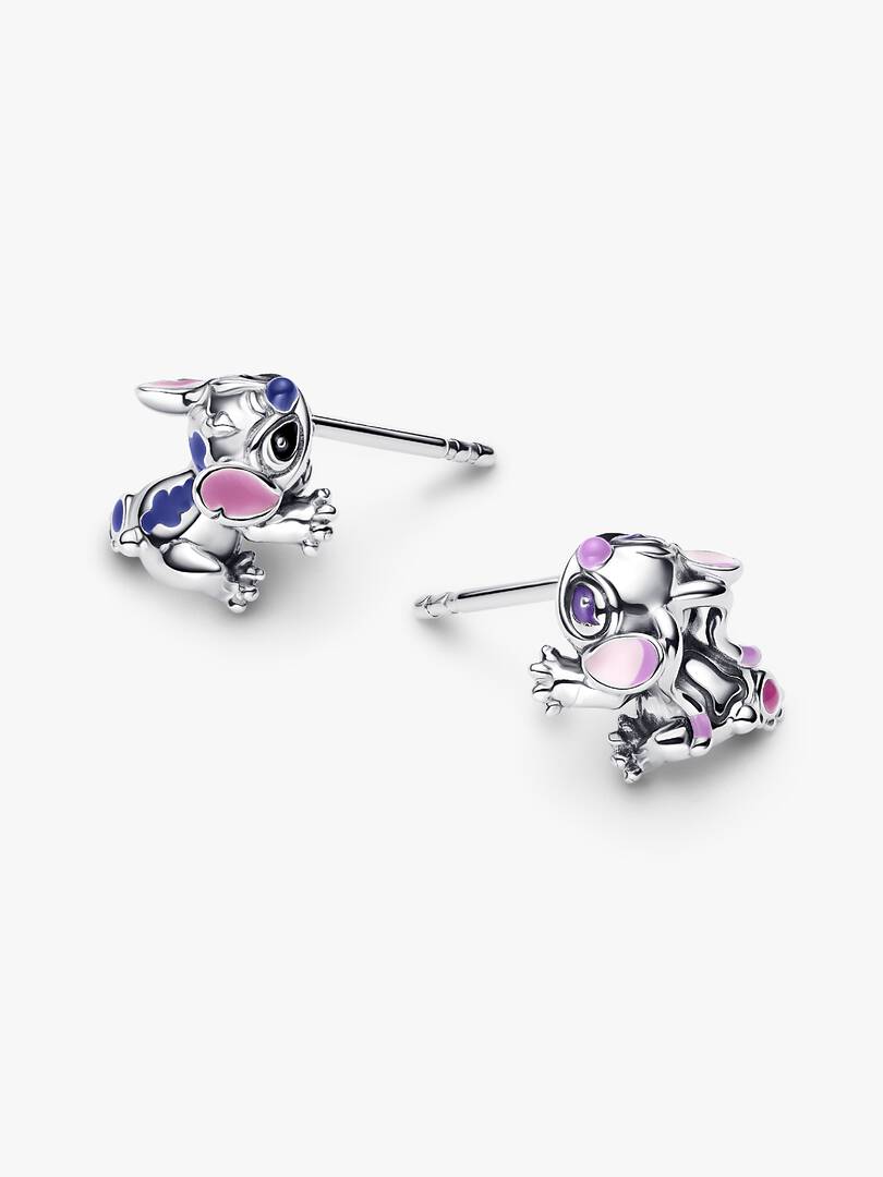 Disney Stitch & Angel Stud Earrings Sterling silver