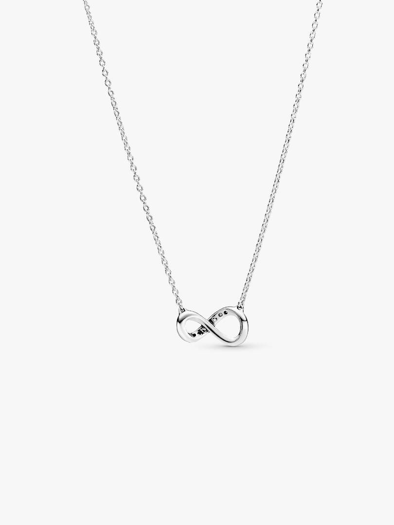 Sparkling Infinity Collier Necklace Sterling silver