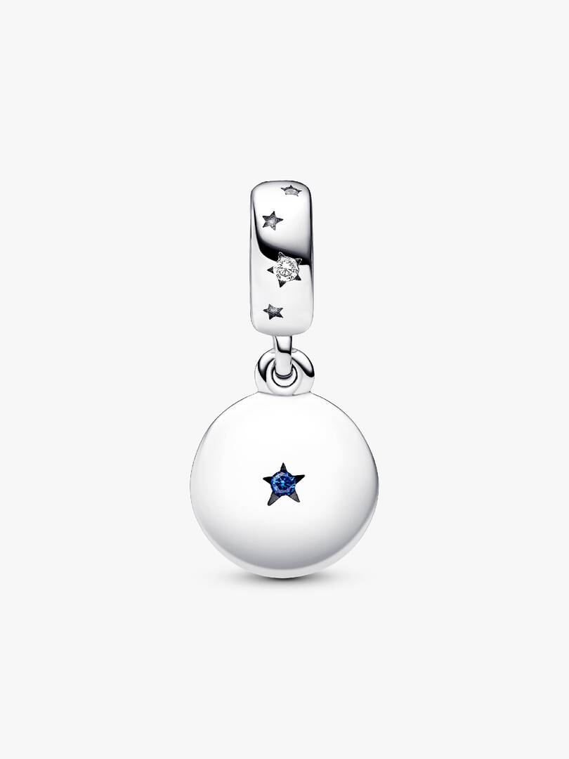 FINAL SALE - Family Love Double Dangle Charm Sterling silver