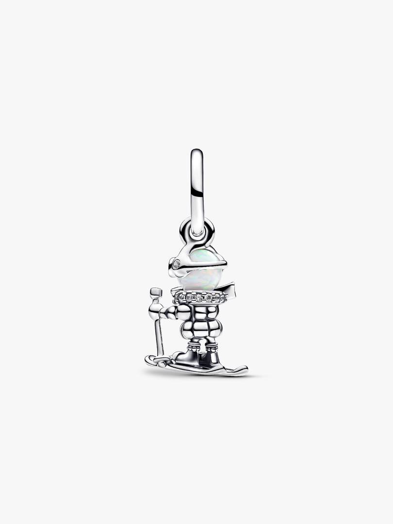 FINAL SALE - Skier Dangle Charm Sterling silver
