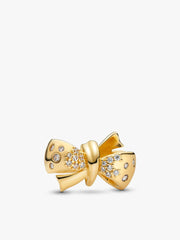 Gold Sparkling Bow Bracelet Set 2 Quantity