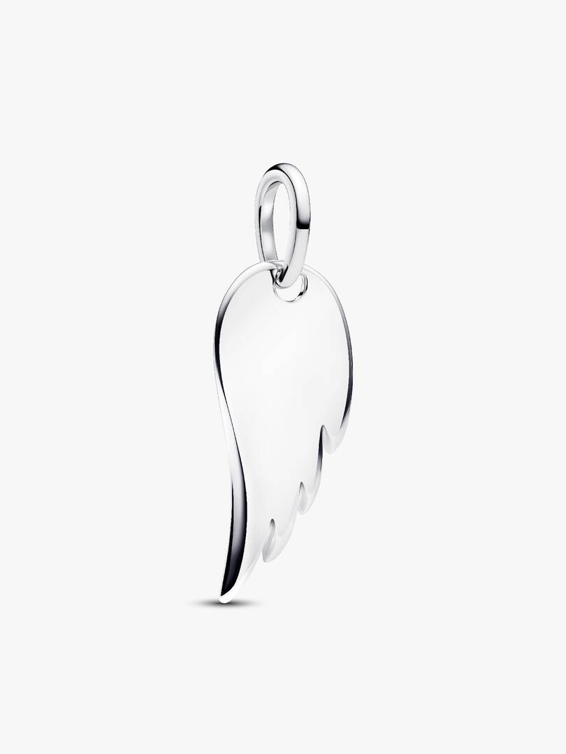 Engravable Angel Wings Pendant Necklace 2 Quantity