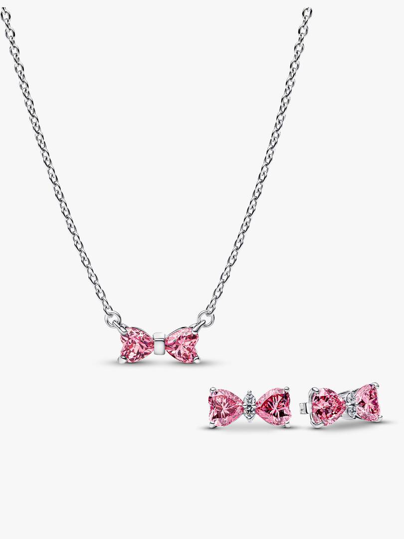 Wrapped In A Bow Necklace and Earring Set 2 Quantity