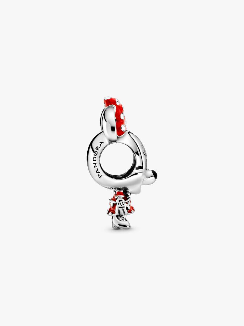 Disney Minnie Mouse Dotted Dress & Bow Charm Sterling silver