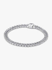Pavé Cuban Chain Bracelet Sterling silver