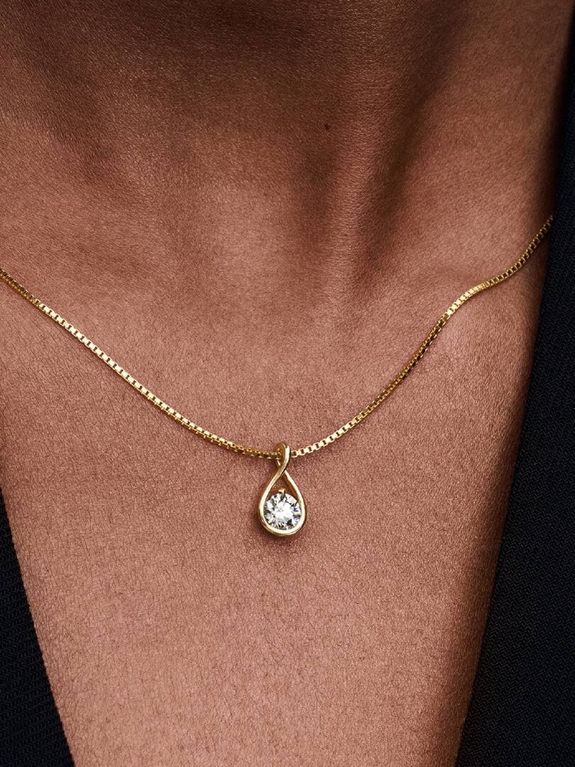 Pandora Infinite 14k Gold Lab-grown Diamond Pendant Necklace 0.50 ct TW, 14k gold